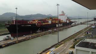 Timelapse - Cruce Barco por Canal de Panamá - Cuidad de Panamá