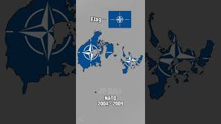 Evolution of NATO #evolution #history #map