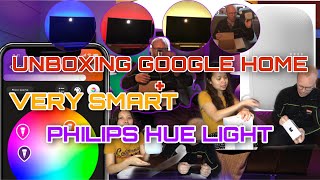 UNBOXING GOOGLE HOME AND PHILIPS HUE LIGHT*SO COOL*