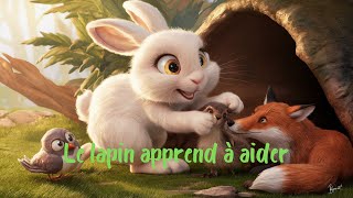 😍🐰 Un mignon petit lapin apprend à aider -Conte de fées éducatif pour enfants, histoire au coucher😍🐰