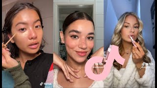 chatty grwm | tiktok compilation | grwm for school | everyday makeup for school #grwm #tiktok