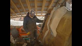 Testing The Strength Of Our Homemade Rafters And Sawhorses 1980's Ford F150 Cab Restoration.