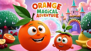 Sunny & Cheeky’s Orange Magical Adventure | Fun Kids Cartoon Song | Fruityland Heroes 🍊🎵