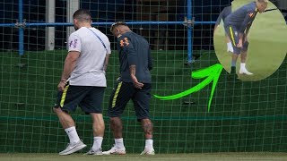 URGENTE! Em Sochi, Neymar deixa o treino mancando após sentir o tornozelo