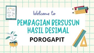 Cara Mudah Pembagian Bersusun (Porogapit) Hasil Desimal, 378 ÷ 8#matematikamudah