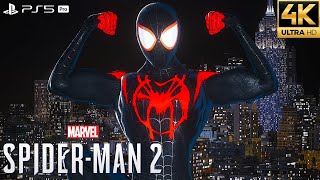 Marvel's Spider-Man 2 PS5 Pro - Into The Spider-Verse Suit Free Roam Gameplay (4K 60FPS)