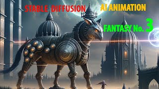 AI Animation. Fantasy Animation №3. Stable Diffusion. Deforum+Animator Scripts. Нейросети. Анимация.