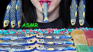 ASMR *CHOCOLATE* 정어리 초콜릿은 정말 정어리 맛이 나나? SARDINES SHAPED CHOCOLATE eating sounds / イワシチョコレート咀嚼音