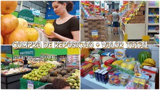 VLOG NO MERCADO |COMPRA DE REPOSIÇÃO + VALOR TOTAL |Amanda Maria