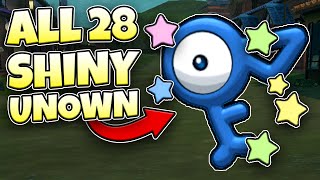 I'm SHINY HUNTING All 28 Unown in Pokémon Legends Arceus!