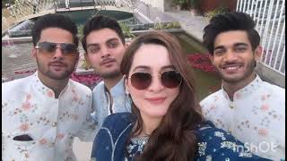 Aiman Khan With Her Brother's