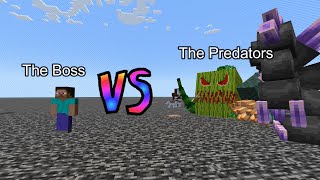 The Boss vs The Predators  Minecraft  Mob Battle