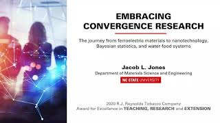 Dr. Jacob Jones - 2020 R. J. Reynolds Tobacco Company Award Distinguished Lecture