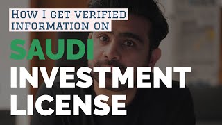 How do I get verified information on Saudi Business Investment License? #sagia #misa