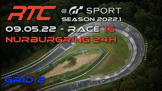 LIVE: RTC Serie Season 2022.1 Grid 2 Race 16 Season-Final @ Nürburgring 24h