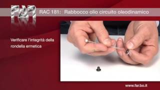 Istruzioni per il rabbocco dell’olio per rivettatrice per rivetti RAC 181