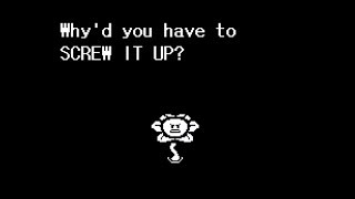 Undertale - Pacifist/Neutral run after killing sans but not finishing genocide