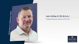 John McRae II - College of Business Alumnus of the Year 2023