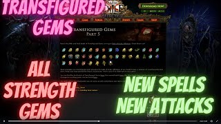 All Transfigured Gems -Strength - Path of Exile Affliction