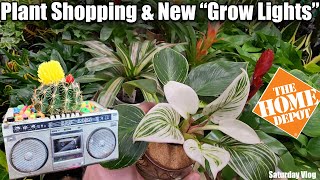 Houseplant Shopping at The Home Depot & New Grow Lights