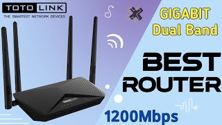 TOTOLINK Dual Band AC Router | A3002RU_V2 | Best Router | AC 1200Mbps Gigabit Router | Totolink