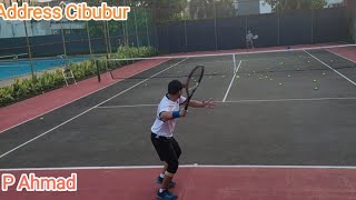 LAGI-LAGI TENIS:| PAK AHMAD, LATIHAN TENIS MINGGU PAGI - THE ADDRESS CIBUBUR