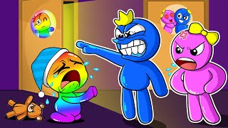 Blue, Pink! Please Don't Leave Rainbow Alone - Rainbow Life - Rainbow Friends Animation