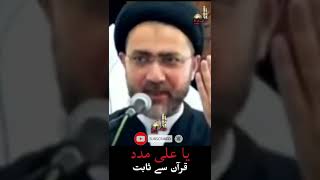 Ya Ali Madad Kehna Jaiz hai ya shirk hai Quran se Sabit - Allama Shehshah Naqvi #shorts