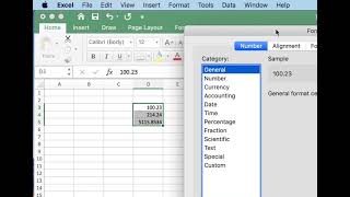 Dollars format in Excel.