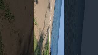 Memorial Beach whats left of it in St Claire shores. splash pad was nice