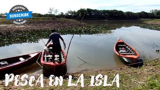 Pesca en la isla, campamento , canales , bagres y palometas , increíble lugar .