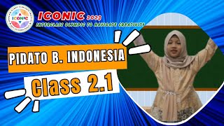 ICONIC 2023 | LOMBA PIDATO B. INDONESIA KELAS 2.1