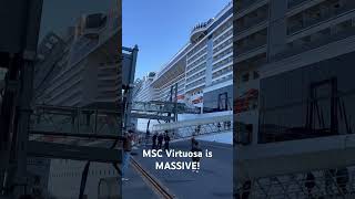 MSC Virtuosa Cruise Ship is a sight to behold!!