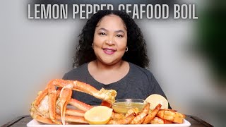 LEMON PEPPER SNOW CRAB LEGS AND SHRIMP | HAPPY NEW YEAR | @Shai.b