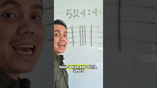 Cara mudah pembagian menggunakan metode garis pak trisno 524÷4 #trisnomathnian #maths