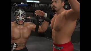 Chavo Guerrerro vs Rey Mysterio - WWE SmackDown vs. Raw 2008 (PS2 - Gameplay)