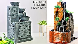 DIY Amazing Unique Top 2 Indoor Tabletop Waterfall Fountains | Best Handmade Indoor Water Fountains