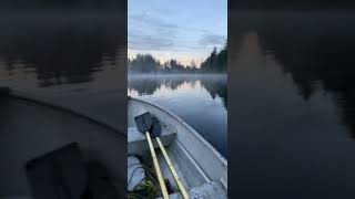 A calm and breathtaking morning out on the lake