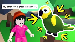 my offer for a Green Amazon in #adoptme (i only need 1)