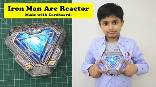 I made Iron Man Arc Reactor Mark 85 from Avengers Endgame (in Hindi) | Easy Cardboard Craft DIY Idea