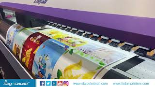 Skycolor 4Heads 1.8m Printer with Water Based Pigment Ink Solution