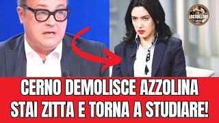 Cerno DEMOLISCE Azzolina: torni a studiare la settimana enigmistica