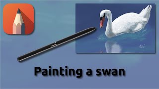 How to paint a swan with Autodesk Sketchbook