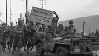 WWII Soldiers Celebrate President Roosevelt’s Election