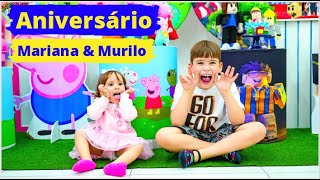 Aniversário do Murilo e da Mariana: 7 e 2 anos de pura alegria