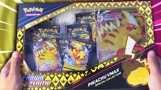 OPENING A POKEMON CROWN ZENITH PIKACHU VMAX BOX!!