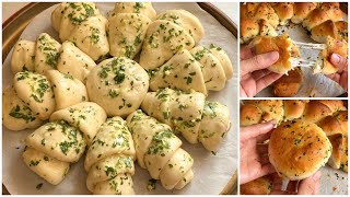 Delicious garlic bread recipe -خبز الثوم اللذيذ على شكل وردة