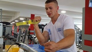 #armwrestling Oleg Zhokh exercise for static. TRAINING