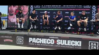 Pacheco vs Sulecki Prelims Undercard Press Conference 🥊🥊