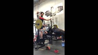 3 count bench, 4 reps, 66%, 50 kg